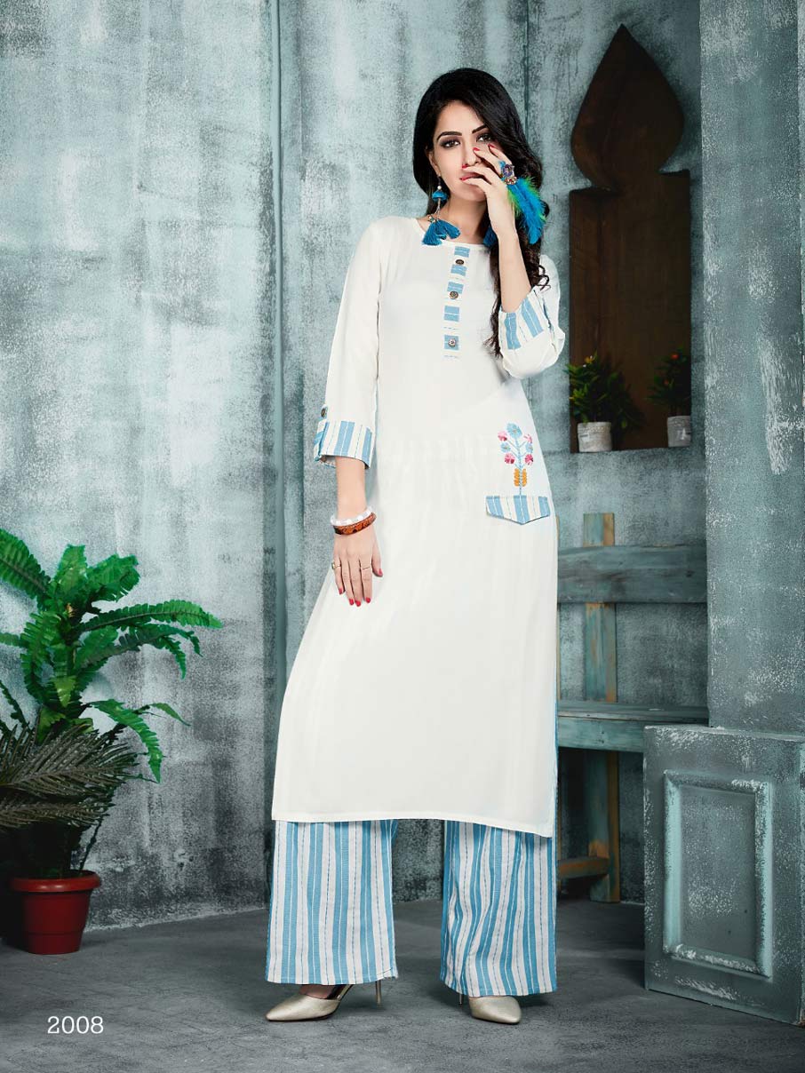 Anishka Vol-2 Manas Rayon Cotton Plazzo Kurti Traders Anishka Vol-2 Manas Rayon Cotton Plazzo Kurti Traders